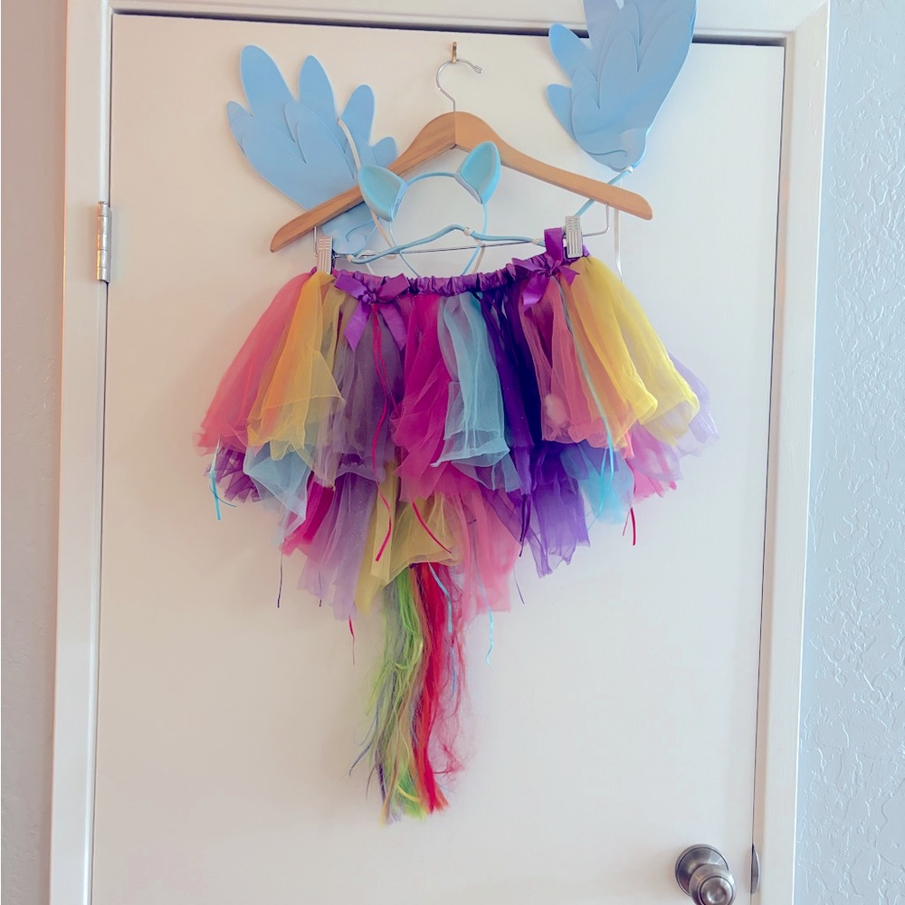 Rainbow dash Halloween costume size  xl